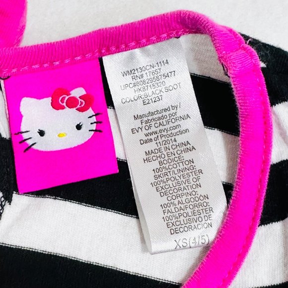 Hello Kitty Sparkle Mesh Dress Girls' Size XS 4/5 - Picture 5 of 7